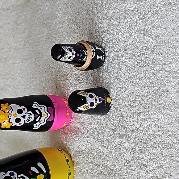 Sugar Skull Nesting Dolls - Picture 4 of 7